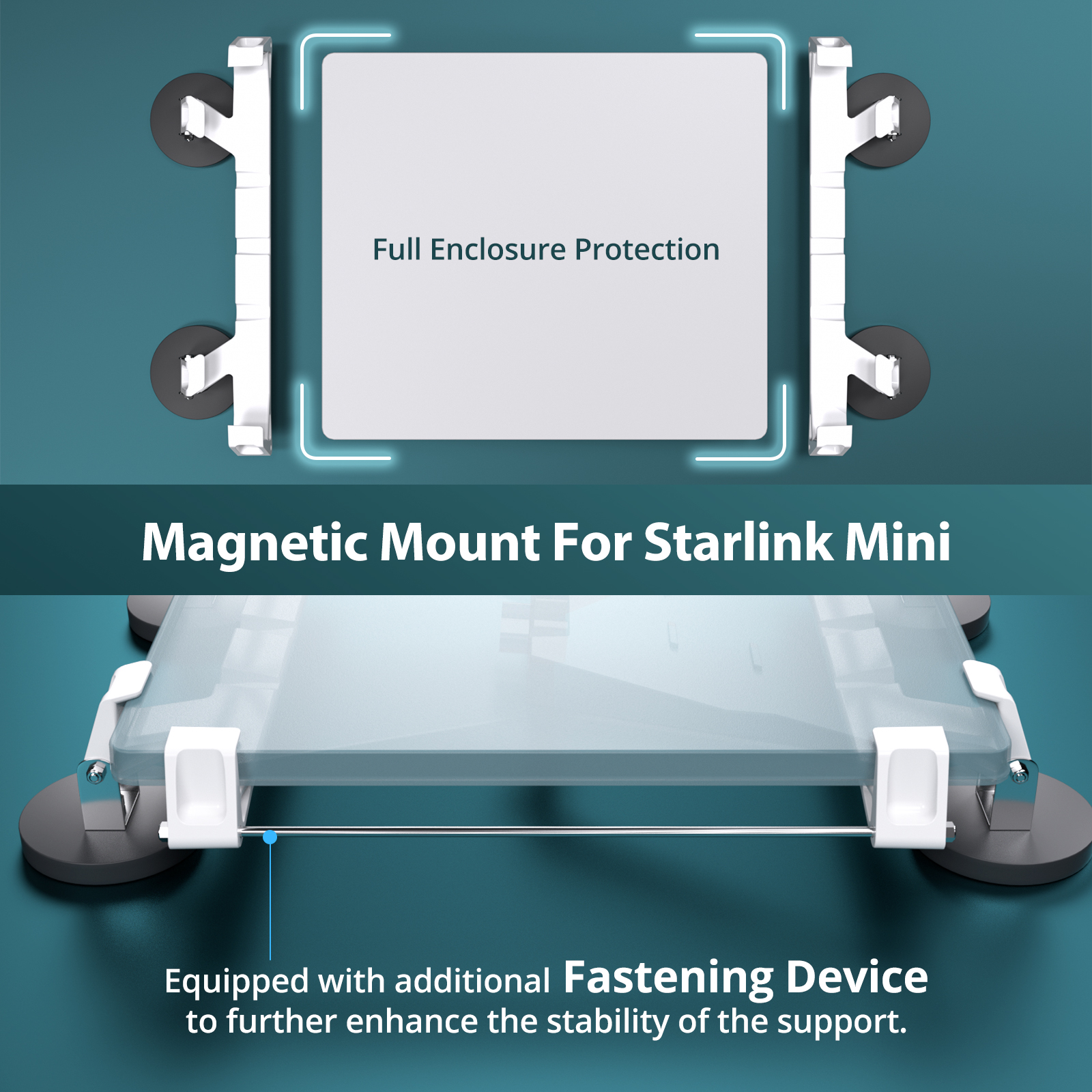 Starlink Mini Mount Kit, Magnetic Quick Release Linkoostar Starlink Mini Car Mount - Image 8
