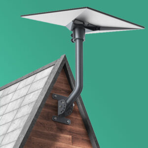 asdf1 Starlink Mounting Kit, Linkoostar Adjustable Starlink Gen 2 Long Wall Mount